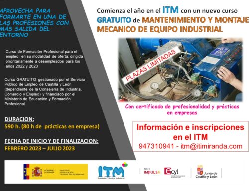 Curso FOD MANTENIMIENTO Y MONTAJE MECANICO DE EQUIPO INDUSTRIAL