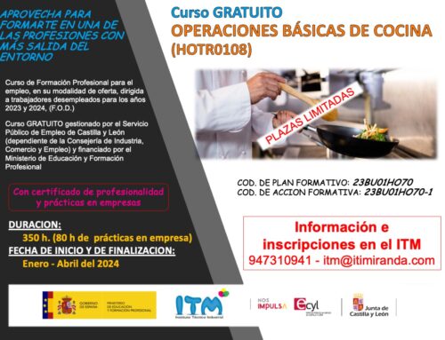 Curso FOD OPERACIONES BÁSICAS DE COCINA